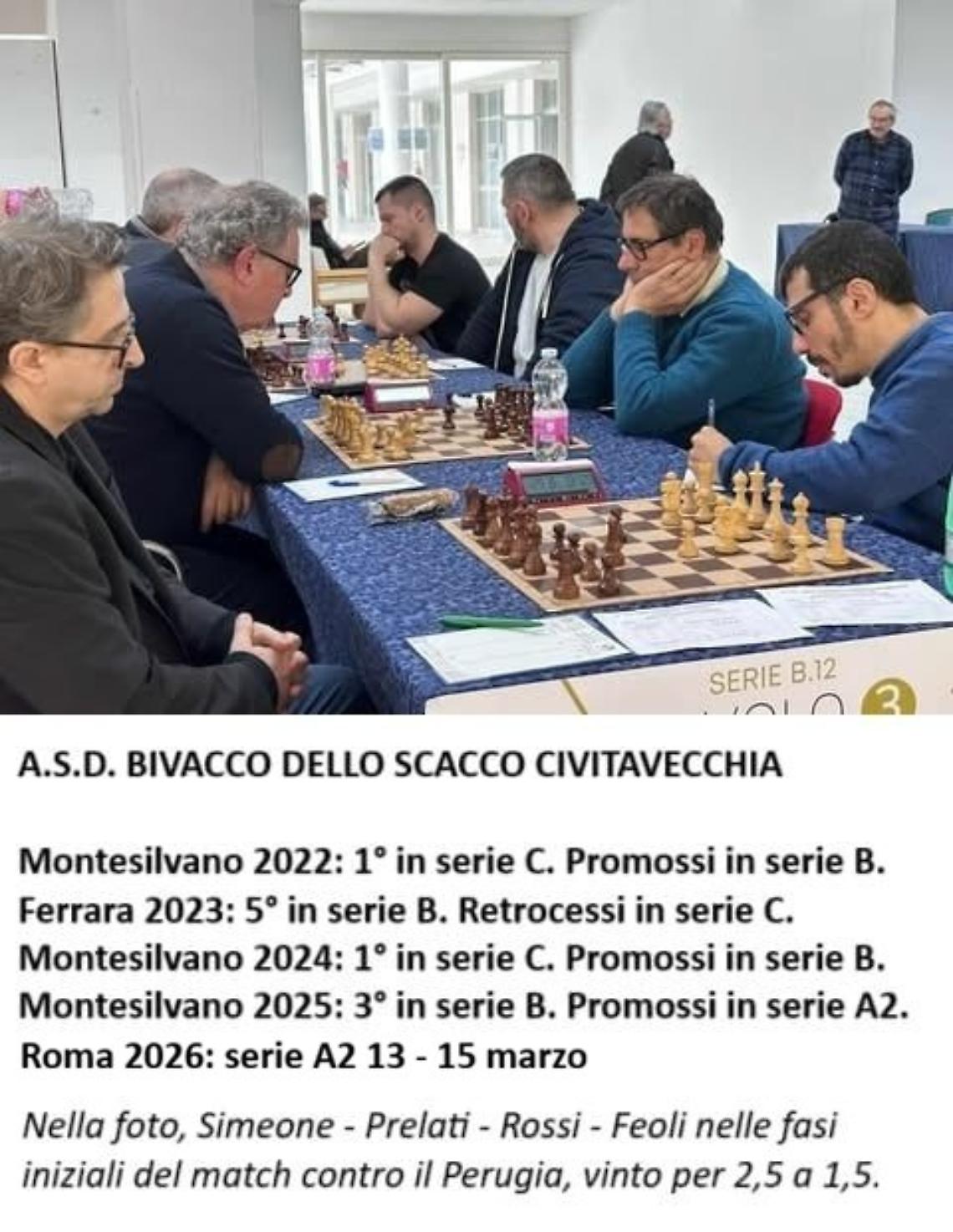 Il Bivacco dello Scacco pronto allo storico esordio in serie A2 a Roma