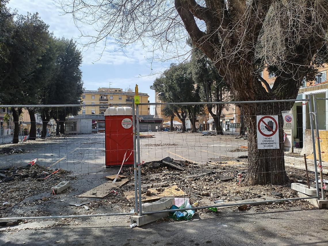 Mercato, si salvano solo 2 alberi