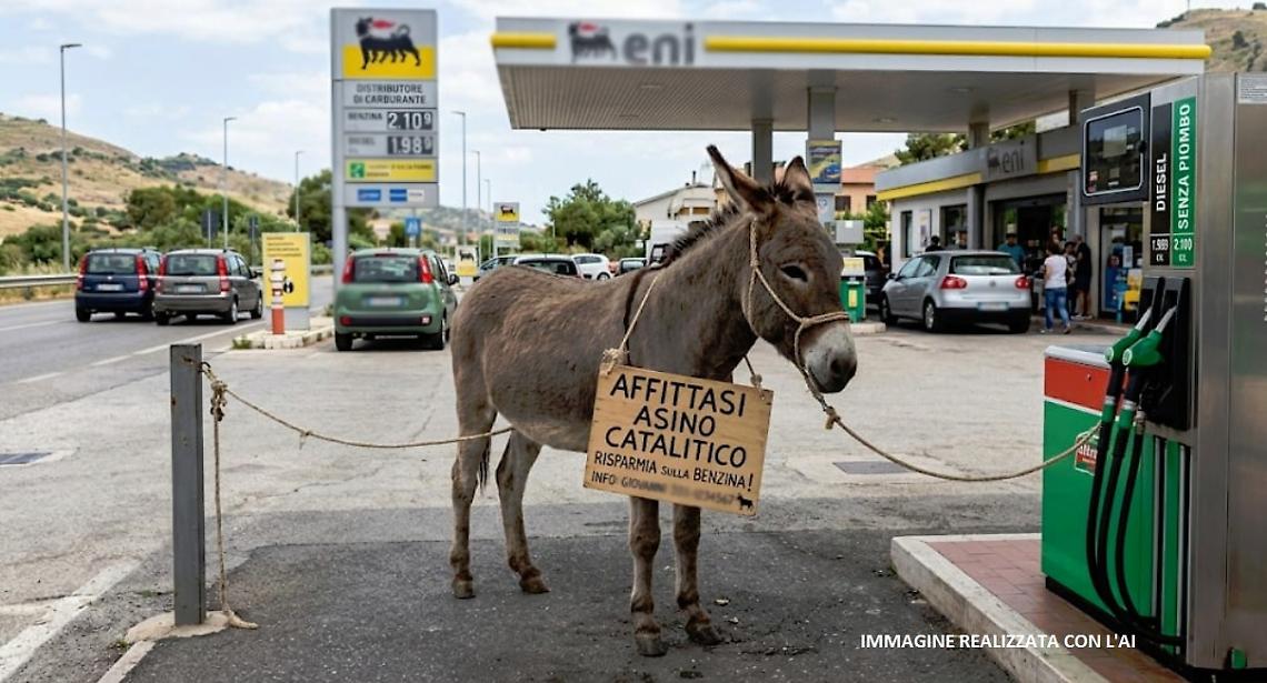 Asino catalitico realizzato AI