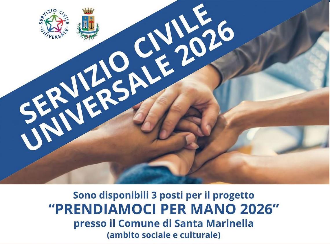 Al via le candidature per il Servizio Civile &ldquo;Prendiamoci per mano&rdquo;
