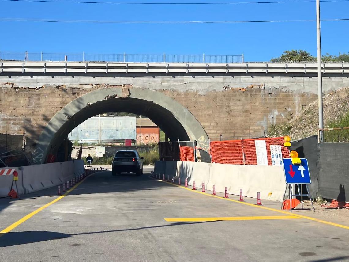 Riaperto il Sottopasso di Via Aurelia Vecchia