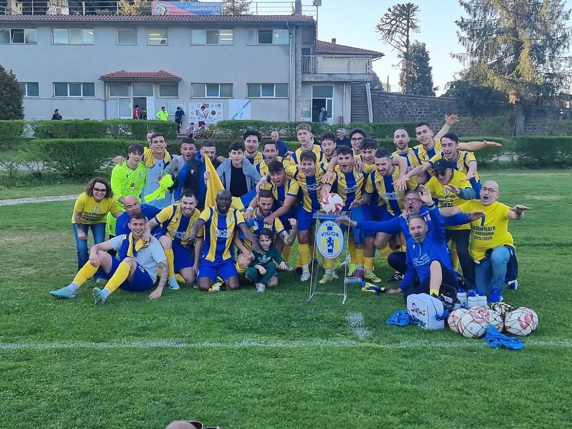 La Vigor Acquapendente saluta la vittoria del campionato e la promozione in Prima con ben 4 turni di anticipo