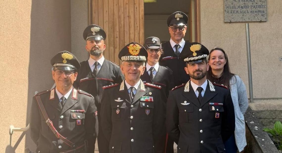 Carabinieri: il generale di Corpo d'Armata, Iacobelli, in visita nella Tuscia