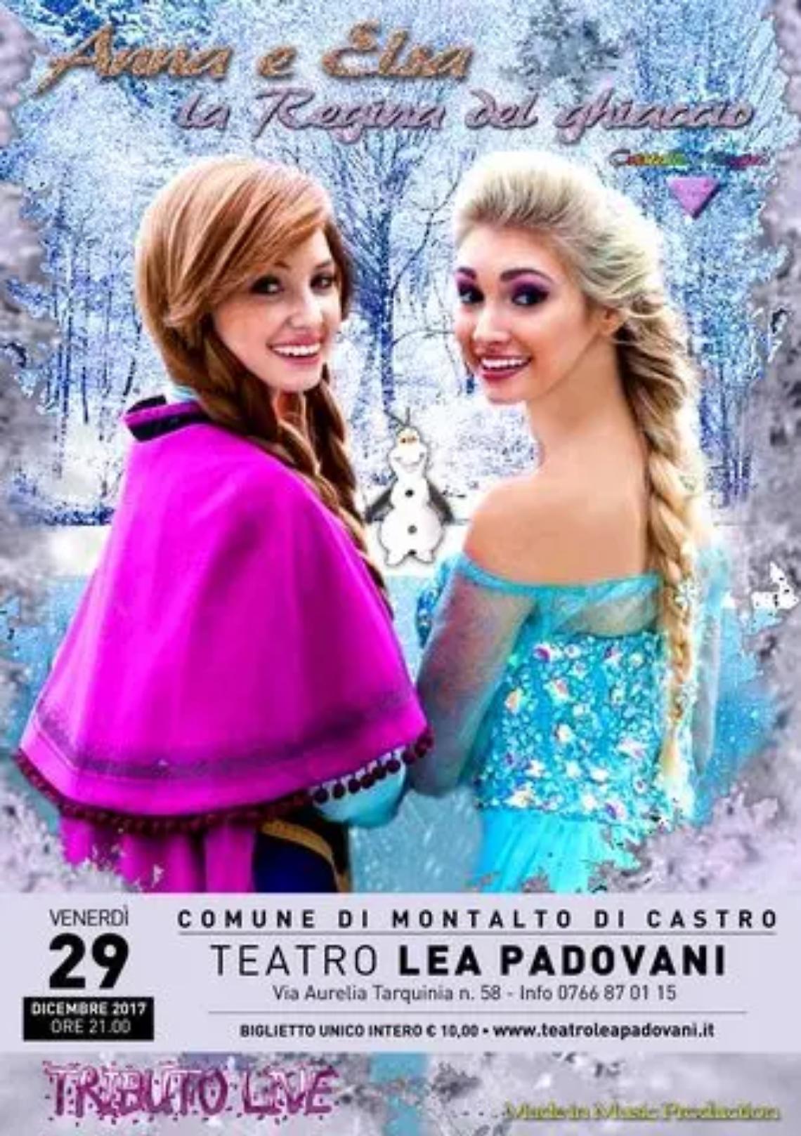 Anna e Elsa, la Regina del ghiaccio: il musical al teatro Lea Padovani