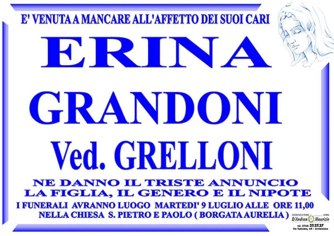 ERINA GRANDONI Ved. GRELLONI