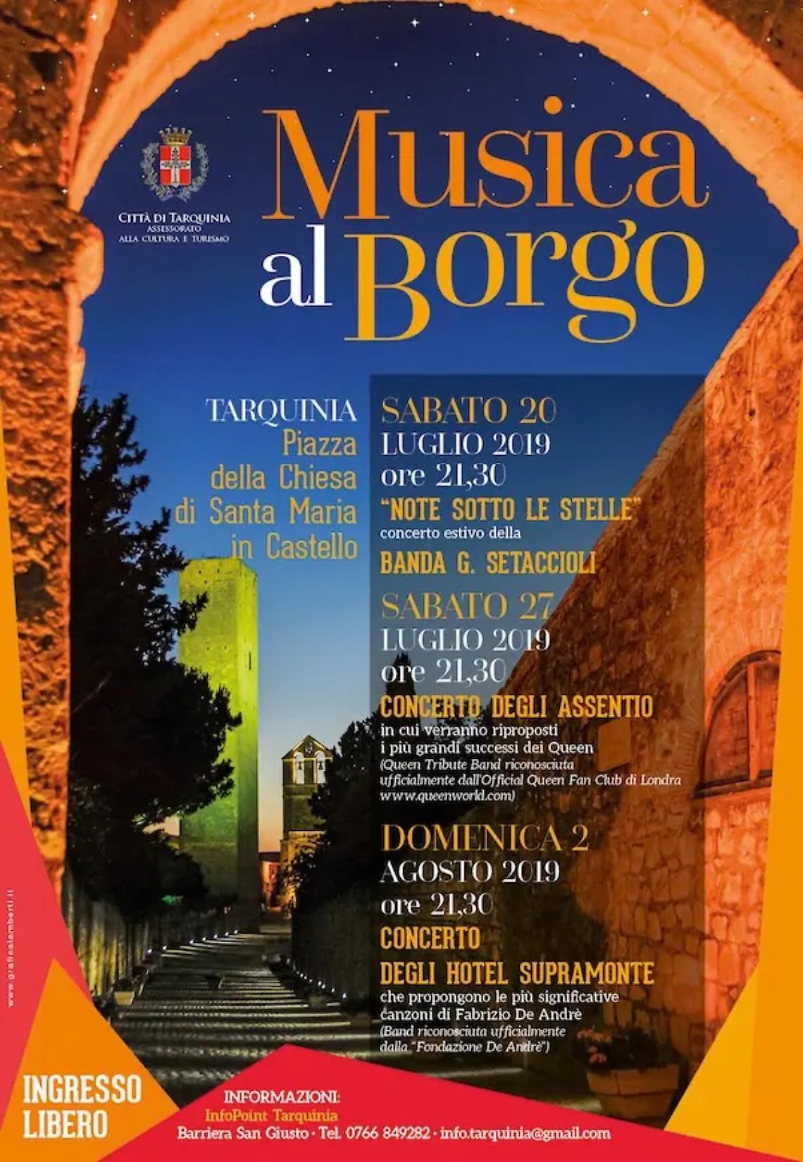 Tarquinia, &lsquo;&lsquo;Note sotto le stelle&rsquo;&rsquo; con la banda Setaccioli