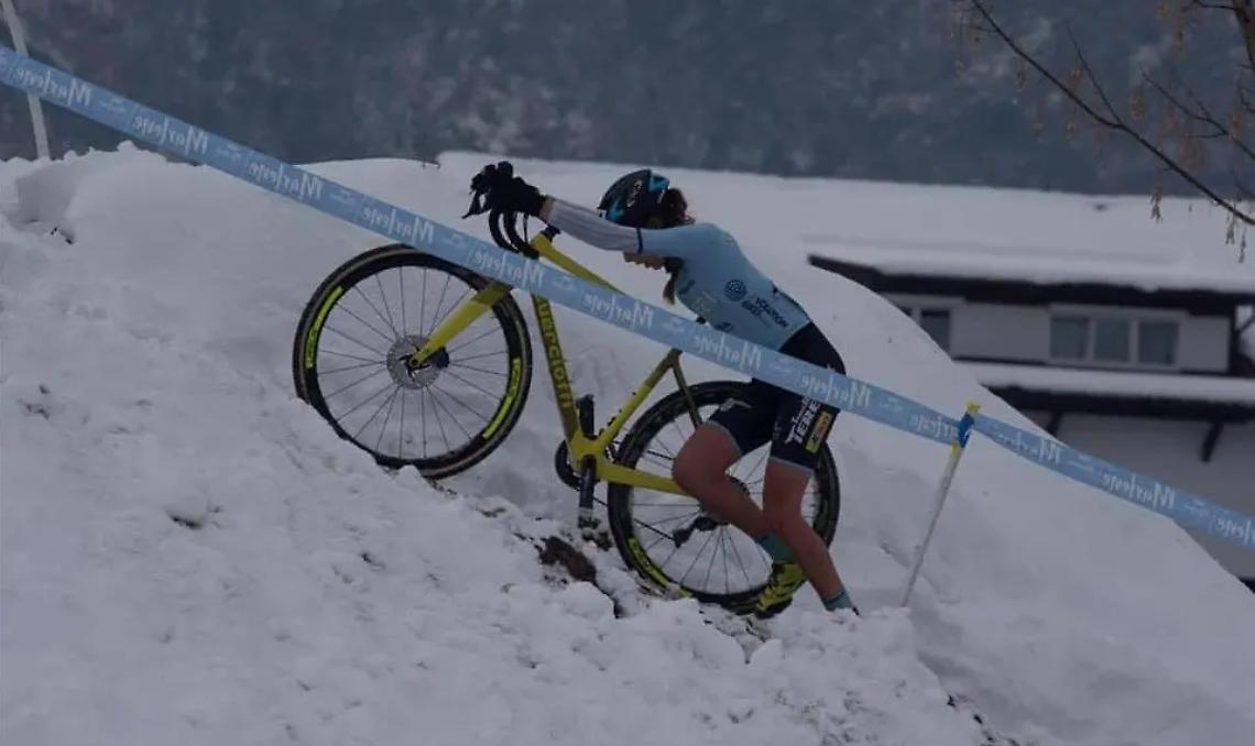 Team Bike Terenzi, neanche la neve di Bolzano ferma Sara Tarallo