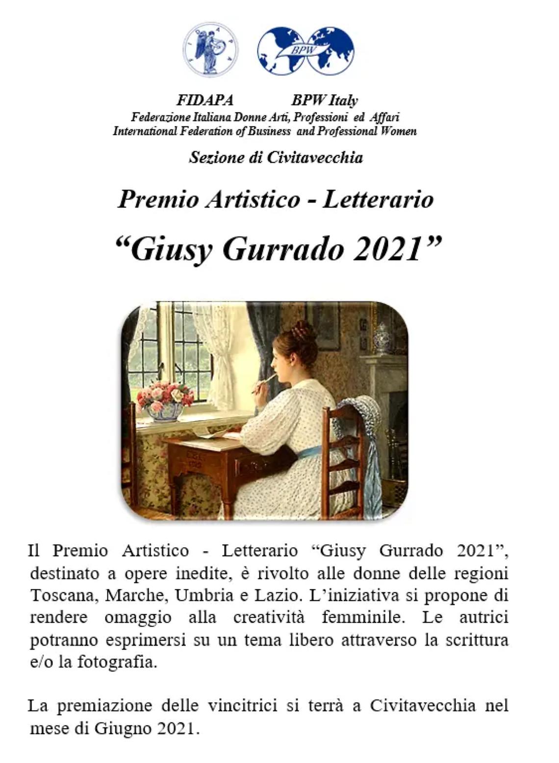 Torna il concorso artistico letterario ''Giusy Gurrado''