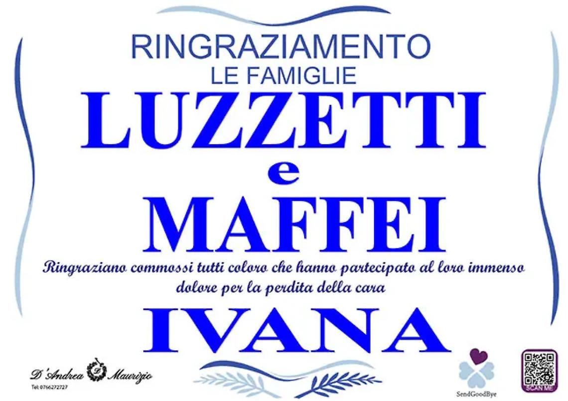 IVANA MAFFEI - Ringraziamento