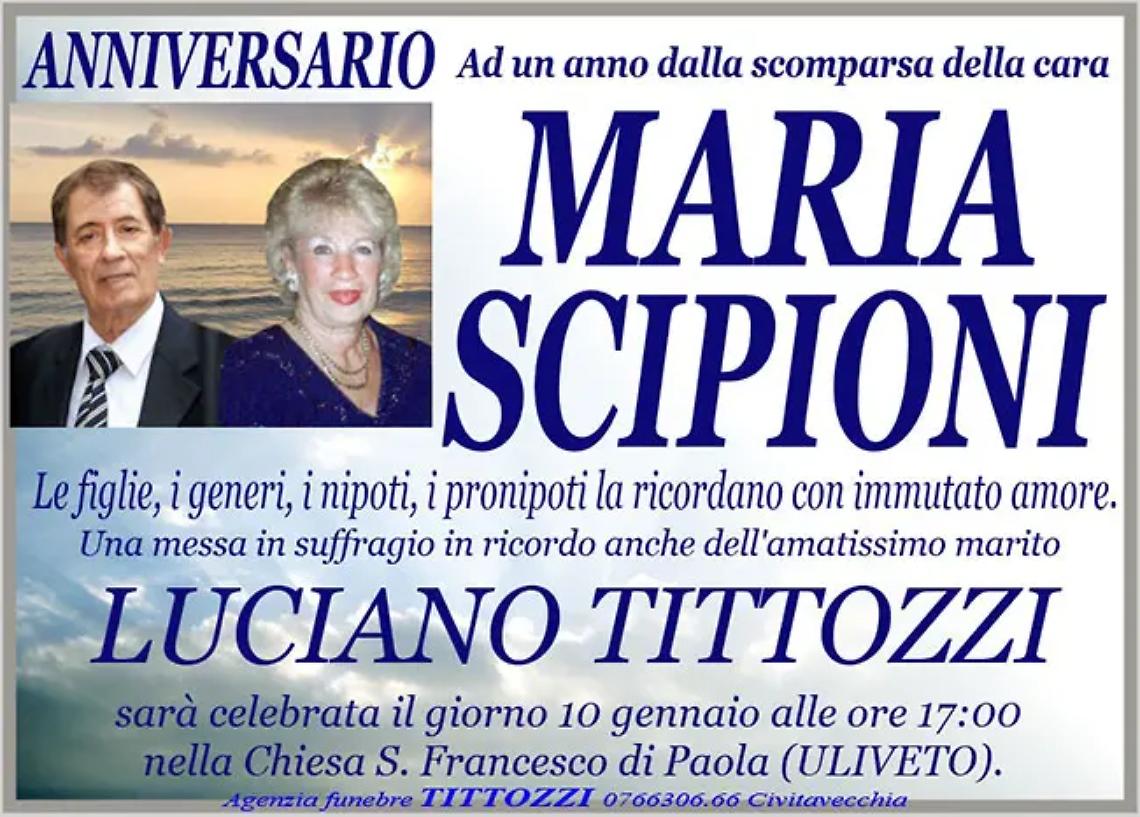 MARIA SCIPIONI - Anniversario