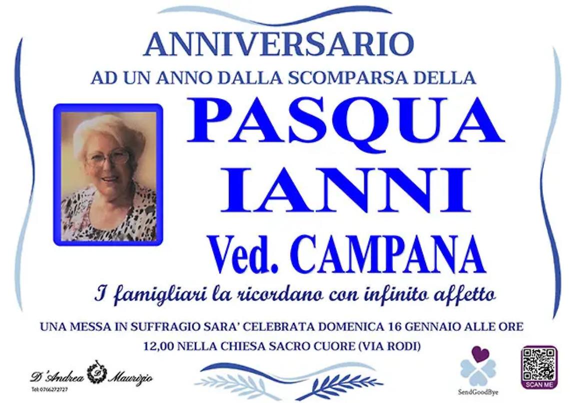 PASQUA IANNI ved. CAMPANA - Anniversario