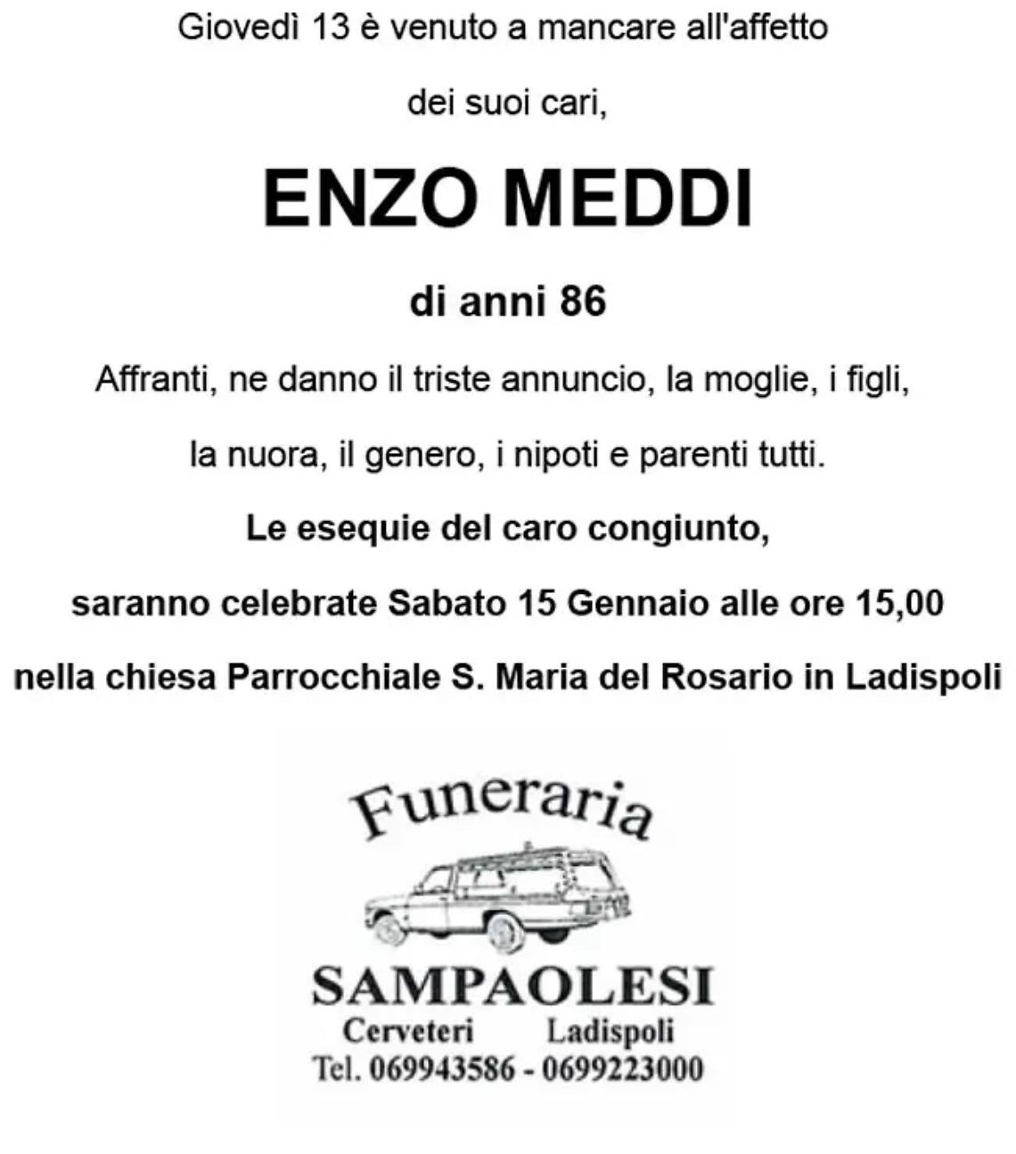 ENZO MADDI di anni 86