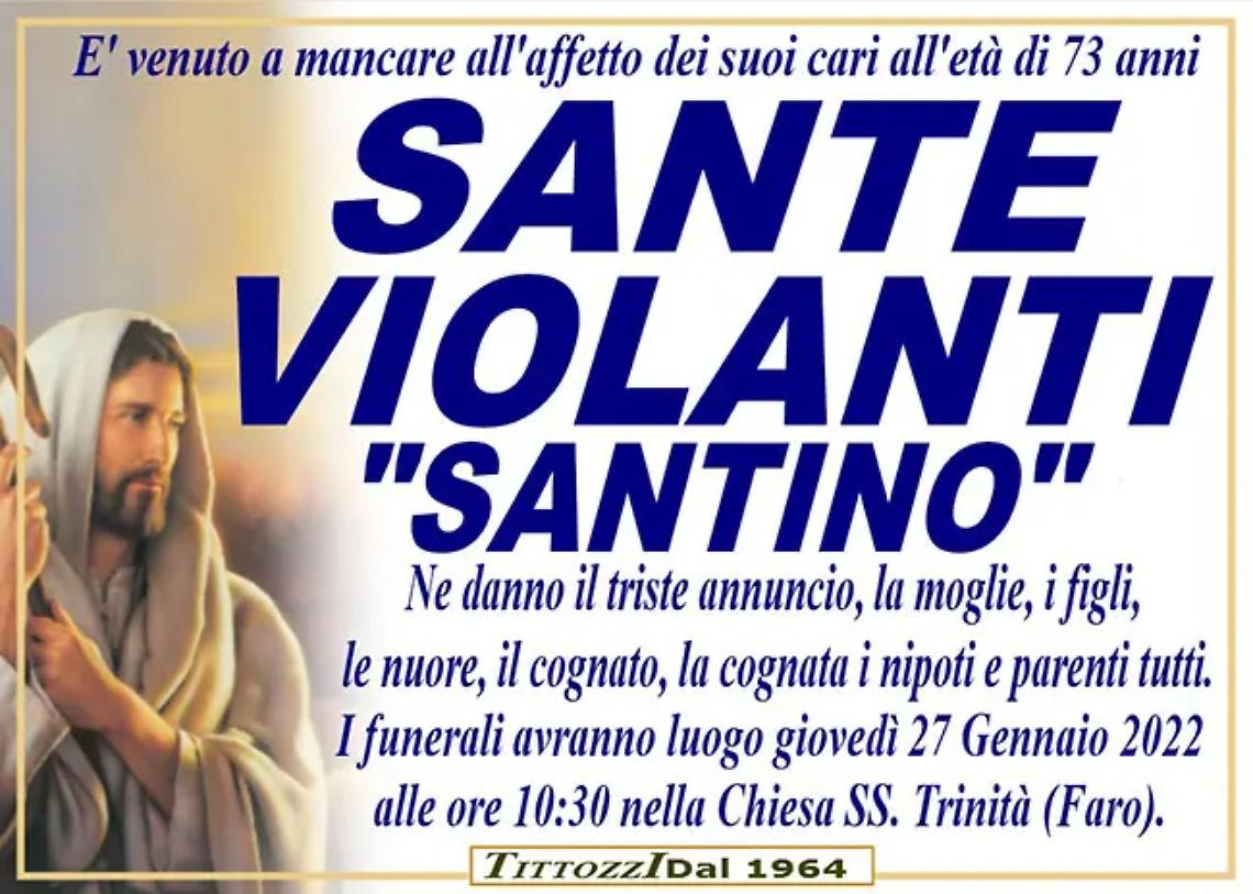 SANTE VIOLANTI "SANTINO"