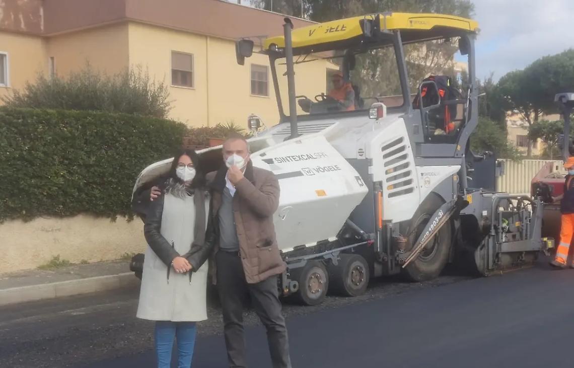 Cantieri: terminata via dei Girasoli, intervento in corso su via dei Gerani