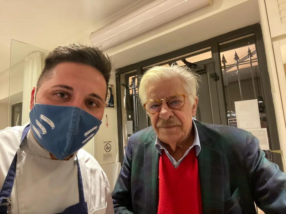 Il grande Giancarlo Giannini a cena a Civitavecchia