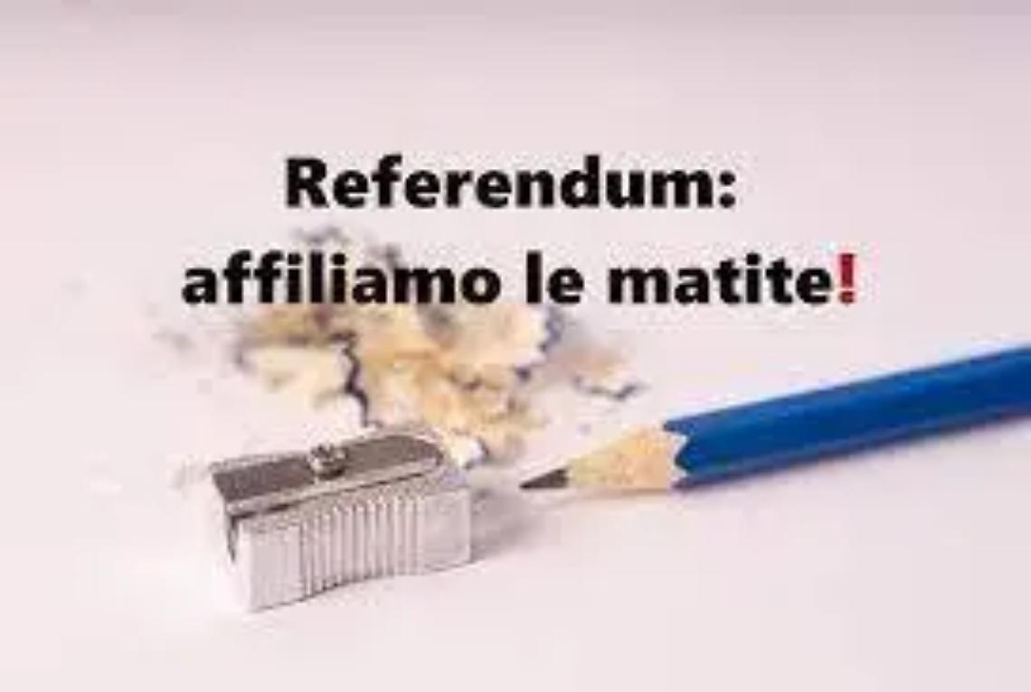 Volantini sul caro bollette e sui referendum