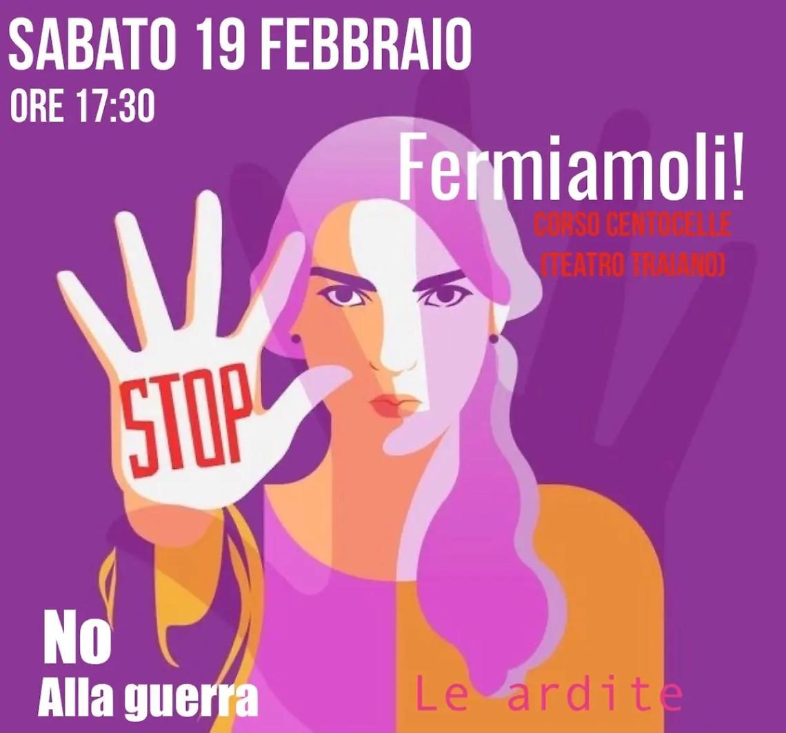 ''Fermiamoli, no alla guerra'': le Ardite scendono in piazza