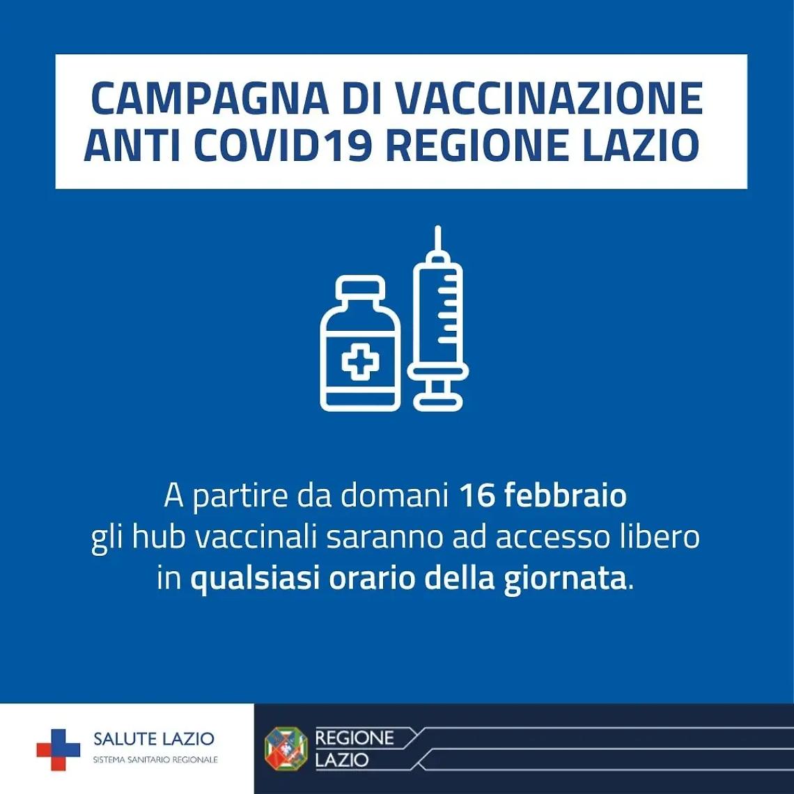Covid e vaccini, da domani accesso libero agli hub