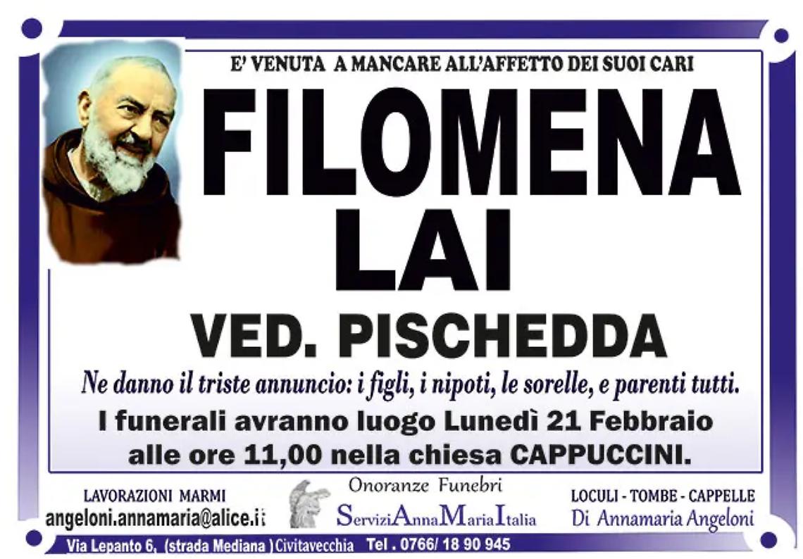 FILOMENA LAI ved. PISCHEDDA