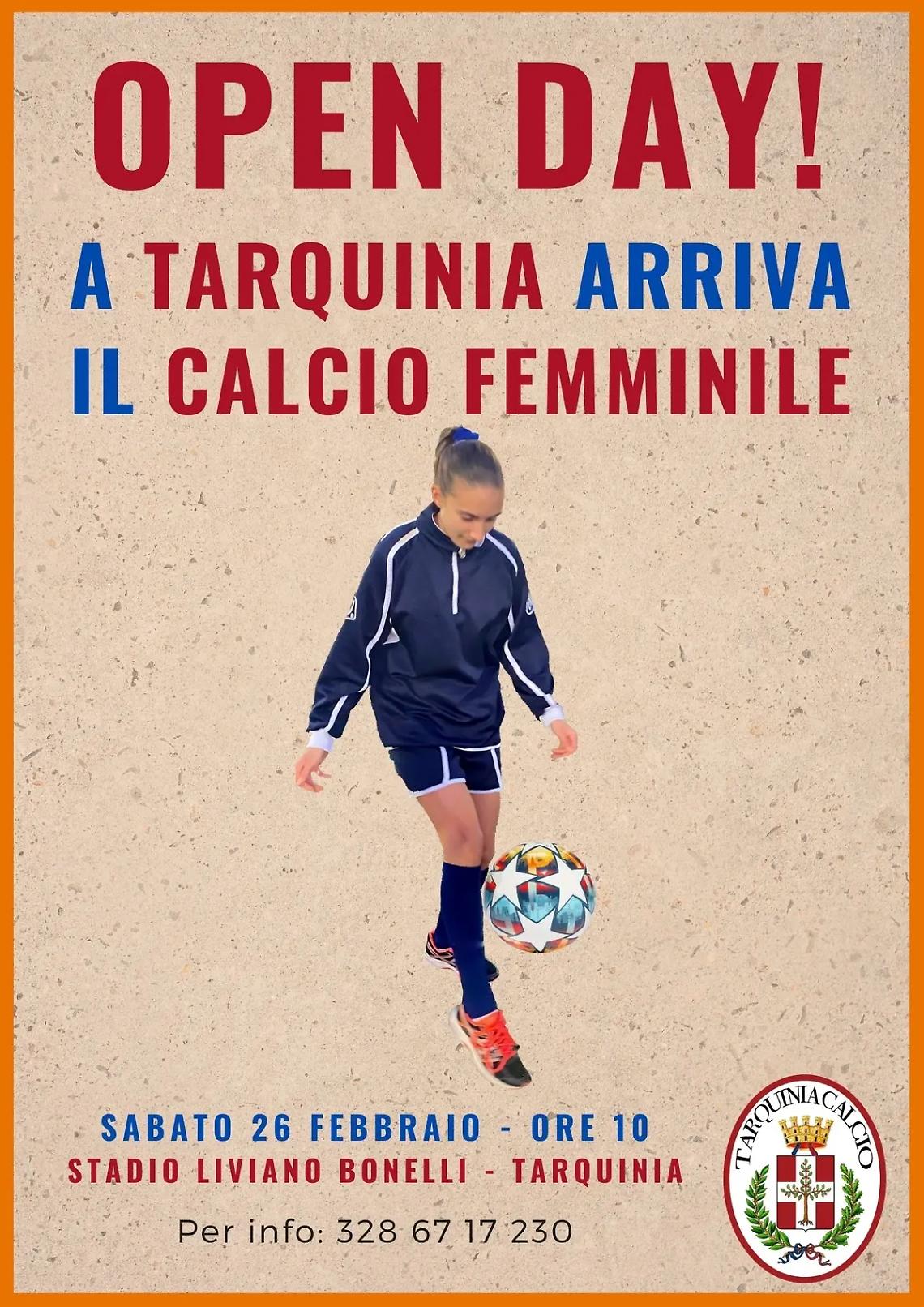 A Tarquinia arriva il calcio femminile: sabato il primo open day