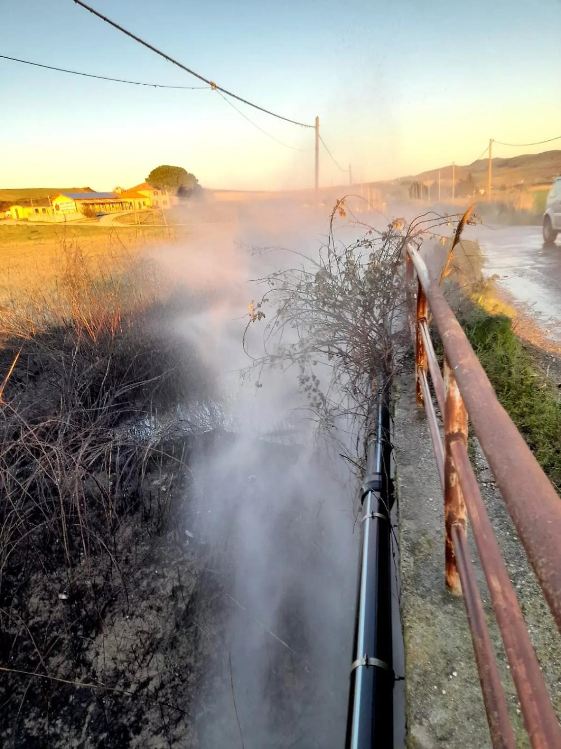 Tarquinia, incendio a Montericcio: intervento di Aeopc e Polizia locale