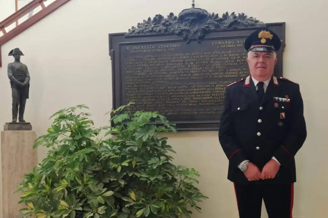 Il civitavecchiese Mauro De Sciciolo, uno dei militari graduati pi&ugrave; anziani di tutto il Comando provinciale Carabinieri di Grosseto