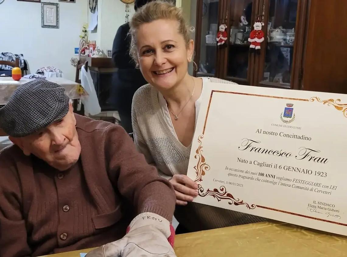 Cerveteri, una vita nell&rsquo;arma: Francesco ne fa 100