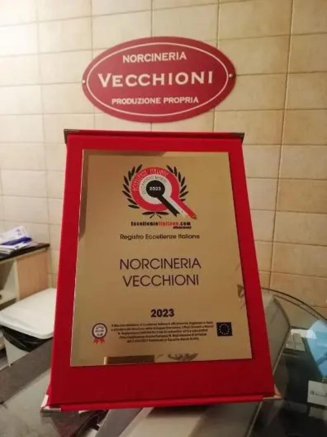 La Norcineria Vecchioni tra le &ldquo;Eccellenze italiane 2023&rdquo;