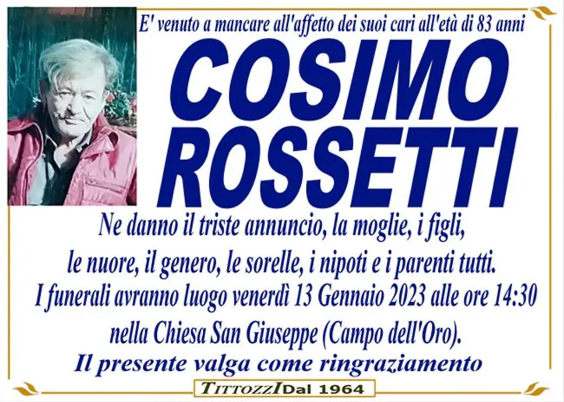 COSIMO ROSSETTI