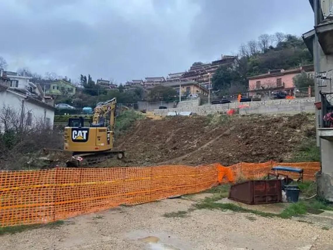 Al via i lavori in via Klitche nel tratto interessato dalla frana