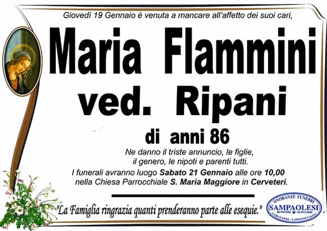 MARIA FLAMMINI ved. RIPANI di anni 86