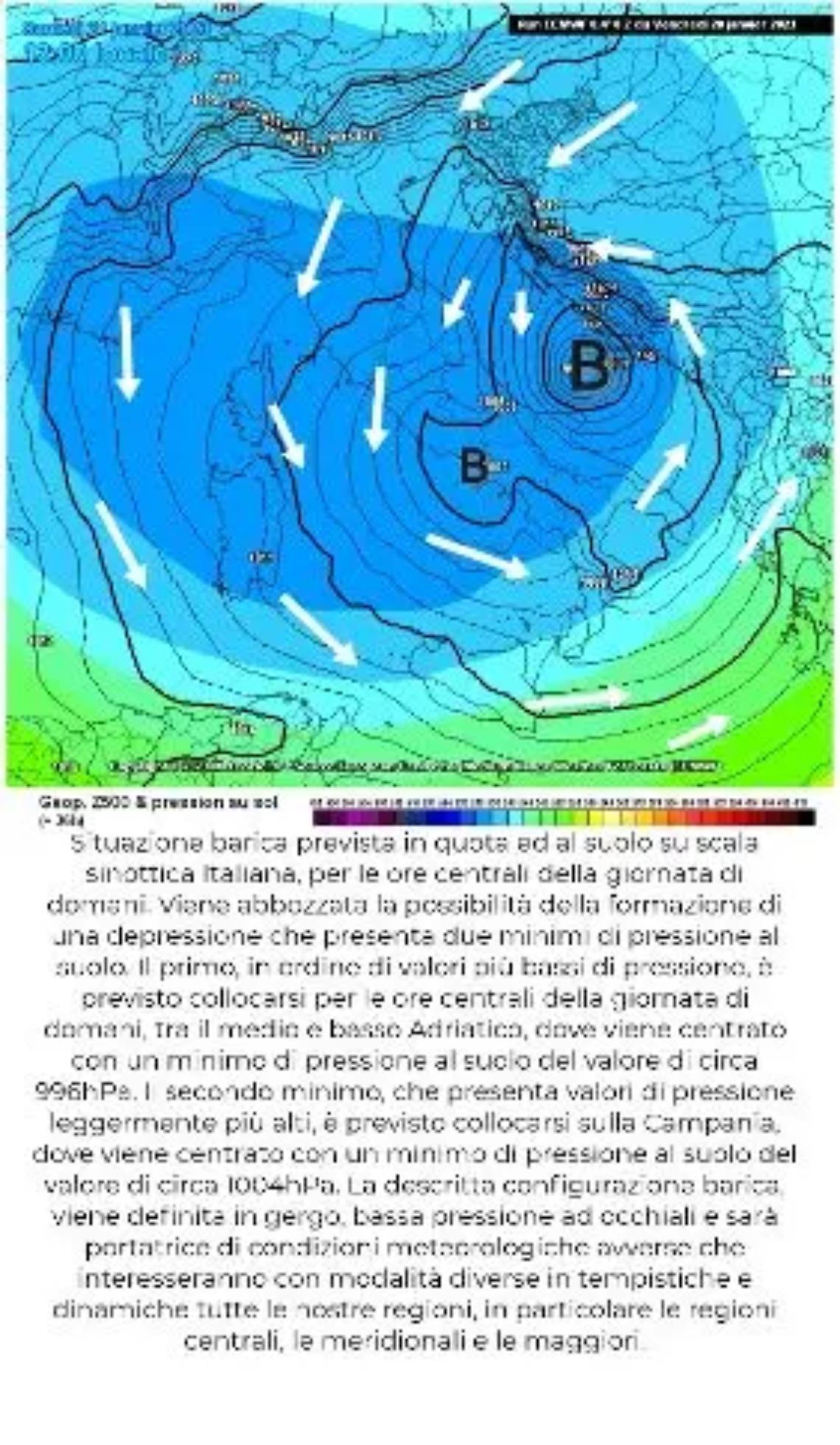 CHE TEMPO FA Freddo e possibili nevicate nel fine settimana