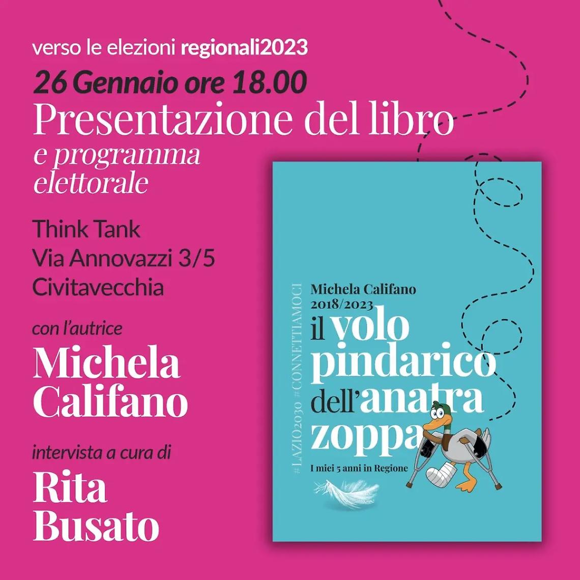 Califano presenta "Il volo pindarico dell'anatra zoppa"