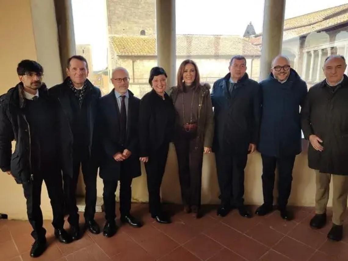 La ministra Daniela Santanch&egrave; a Tarquinia, in visita al museo etrusco