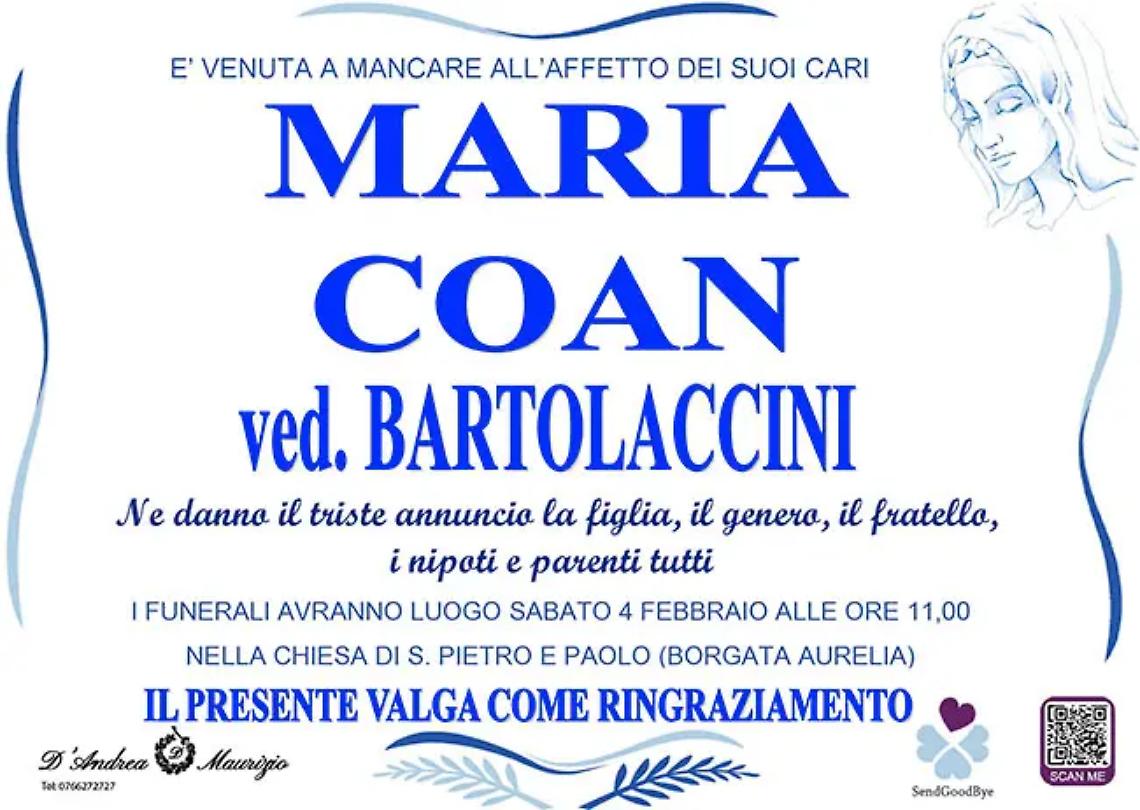 MARIA COAN ved. BARTOLACCINI