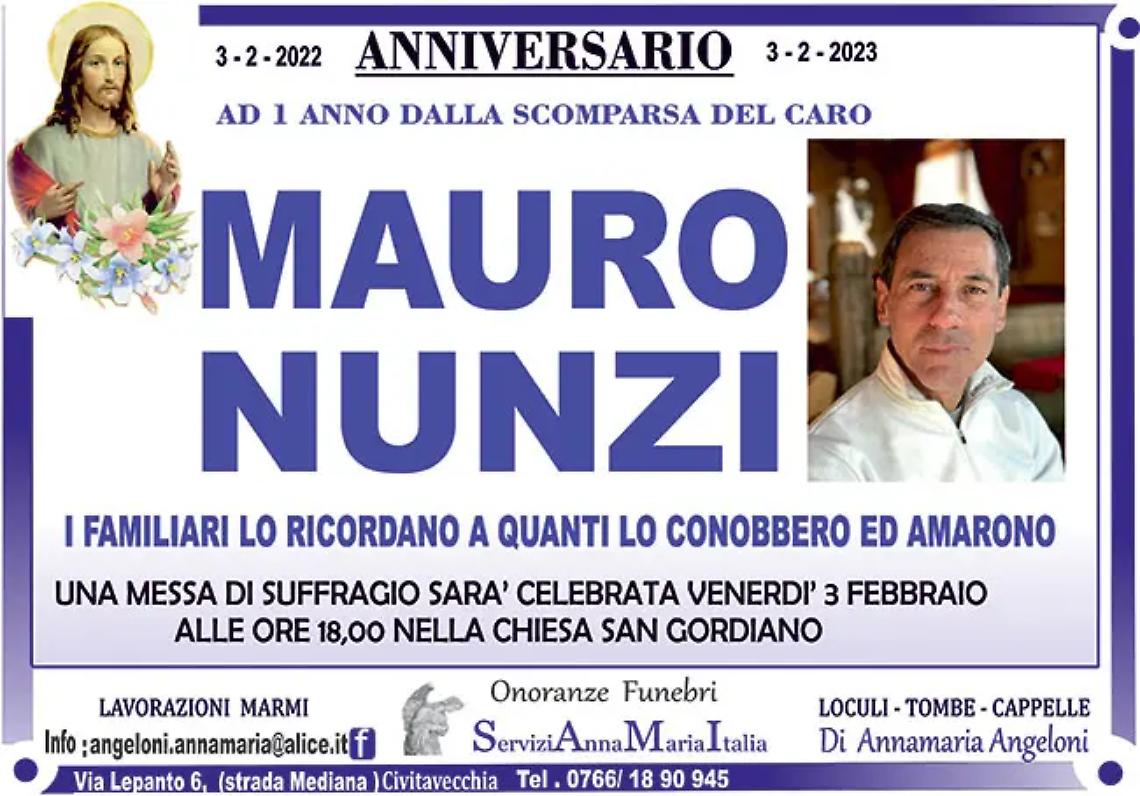 MAURO NUNZI - Anniversario