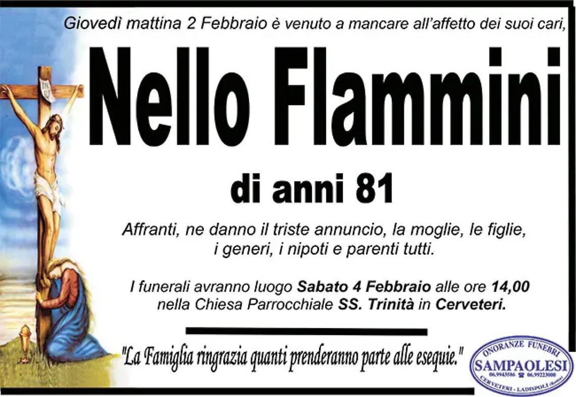NELLO FLAMMINI di anni 81