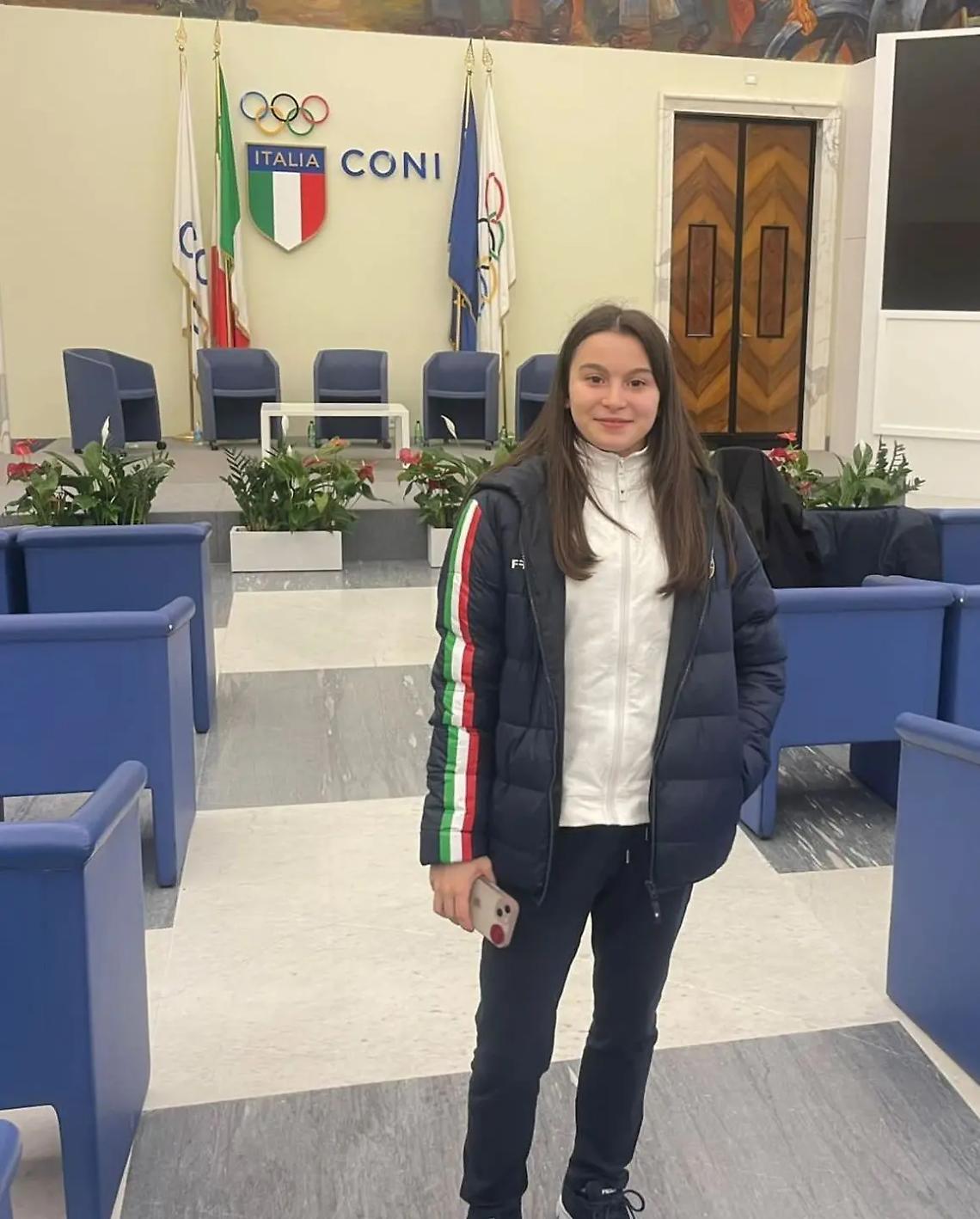 July Marano premiata al salone d&rsquo;onore del CONI