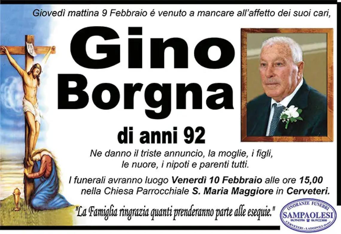 GINO BORGNA di anni 92