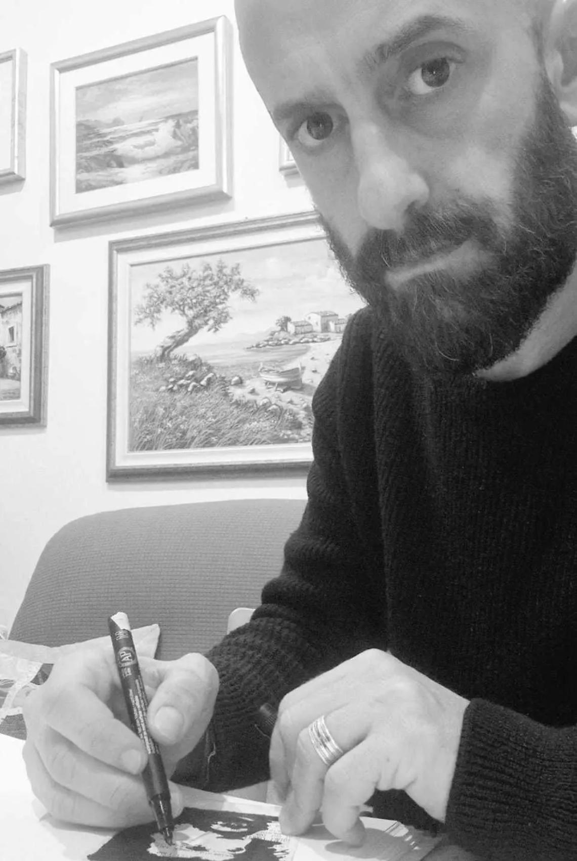 Ritratti sugli scontrini, una nuova forma di arte