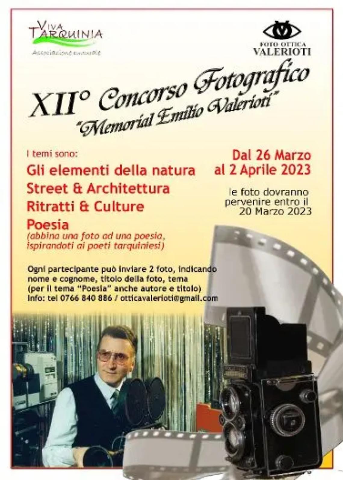 Tarquinia, concorso fotografico &ldquo;Memorial Emilio Valerioti&rdquo;: le foto vanno inviate entro il 20 marzo