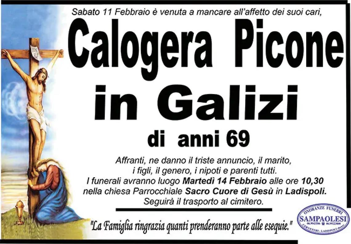 CALOGERA PICONE in GALIZI di anni 69
