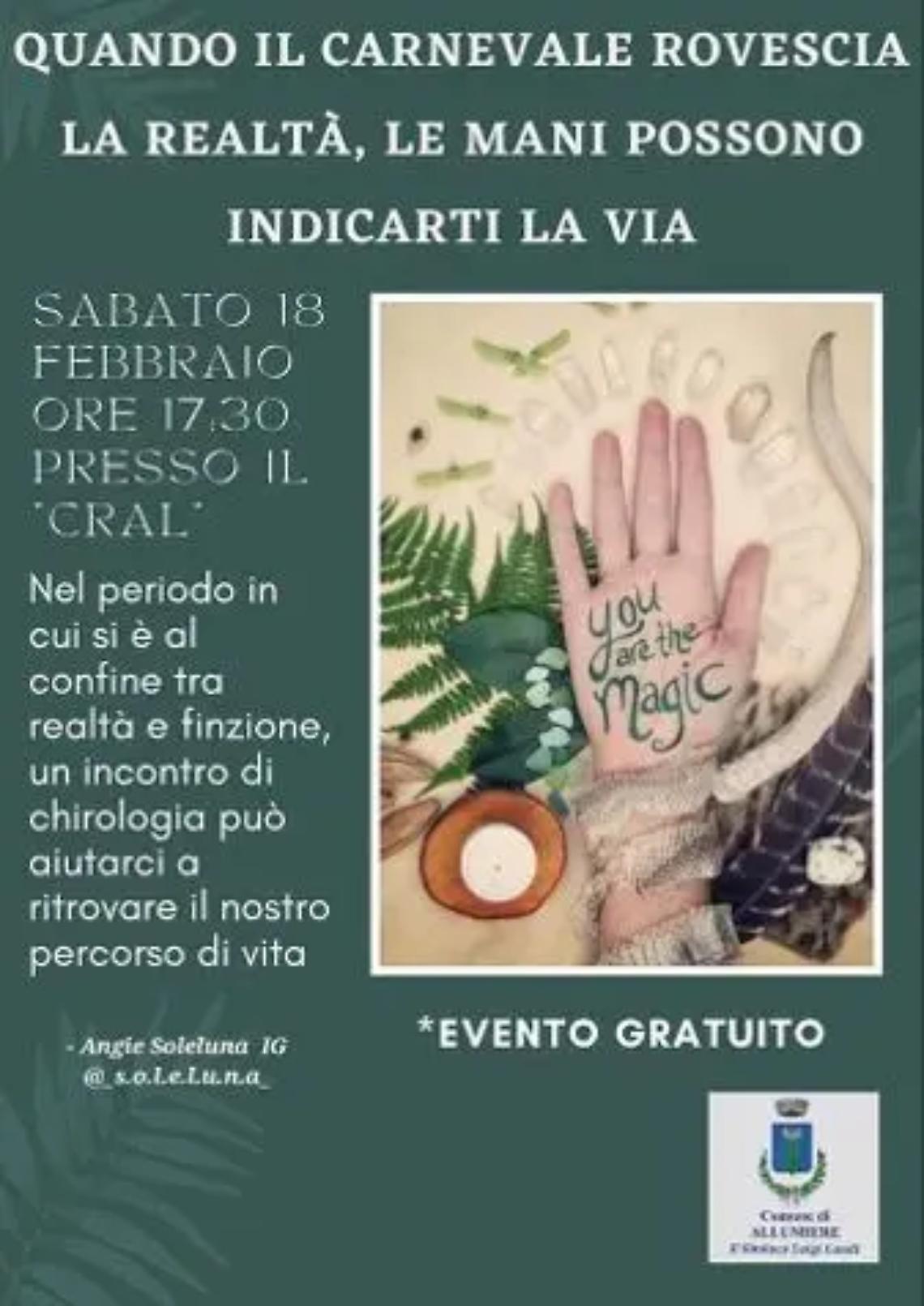 &ldquo;Quando il carnevale rovescia la realt&agrave;&rdquo;: sabato incontro al Cral di Allumiere