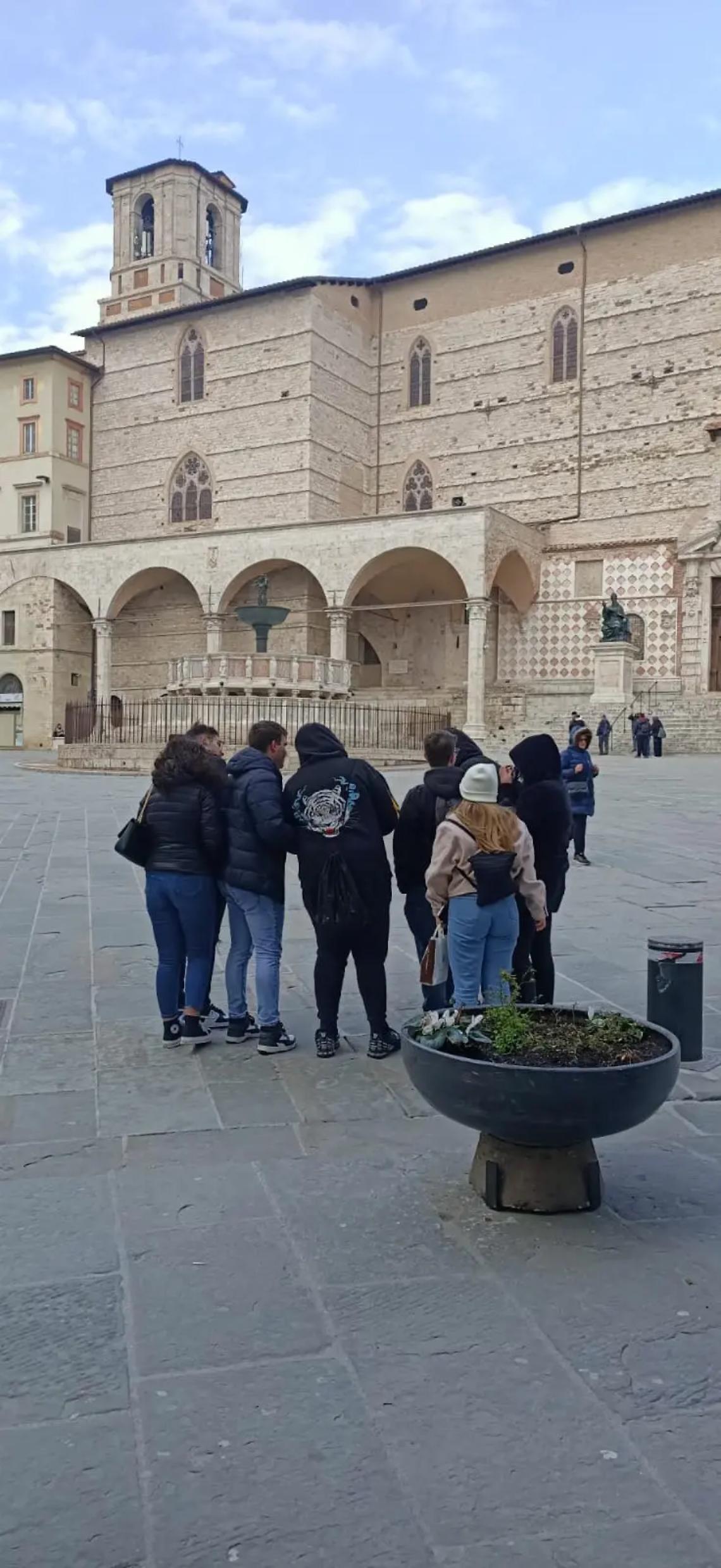 Gli studenti dell&rsquo;alberghiero in visita a Perugia