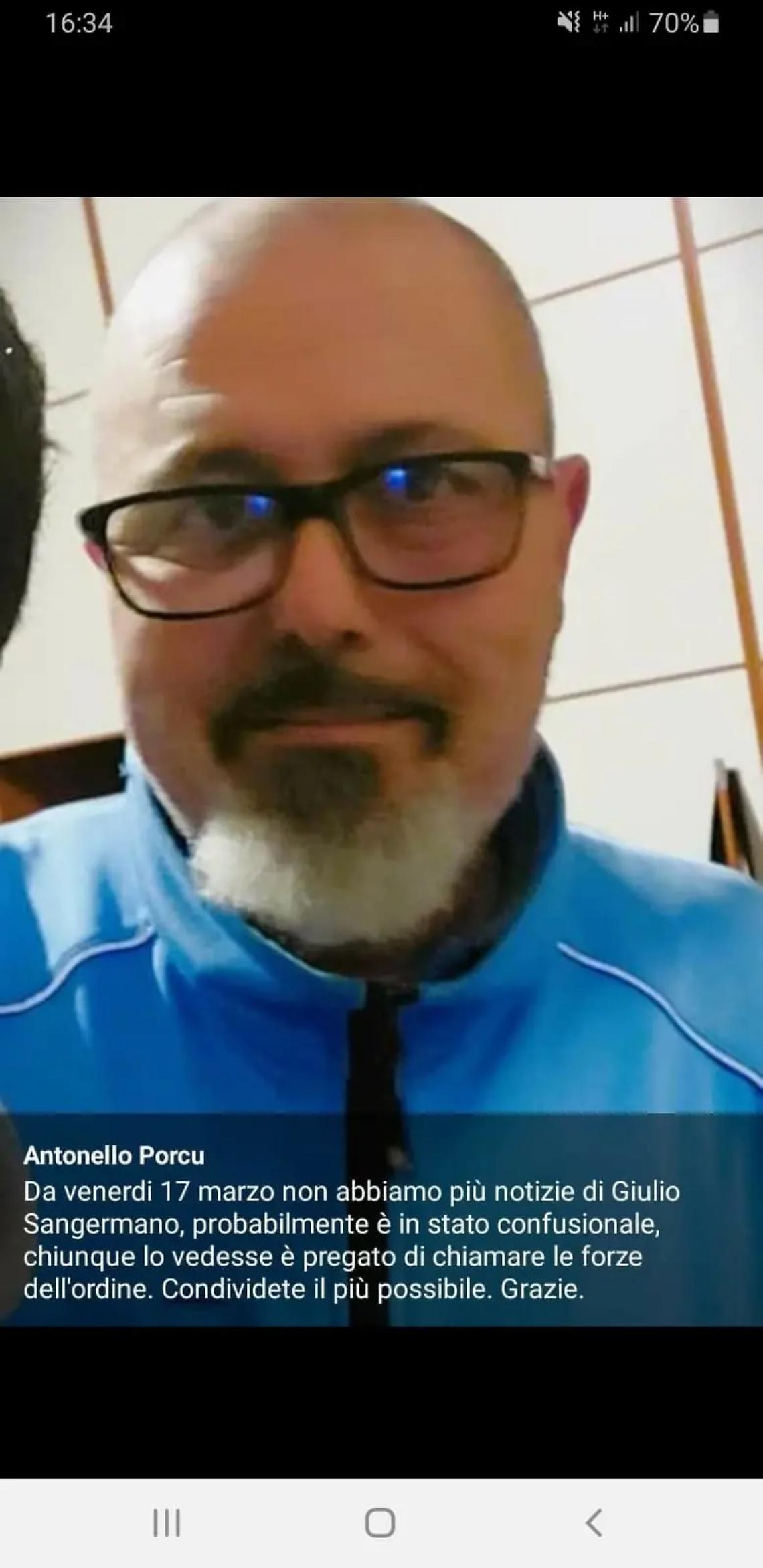 Scomparso 52enne da venerd&igrave; scorso