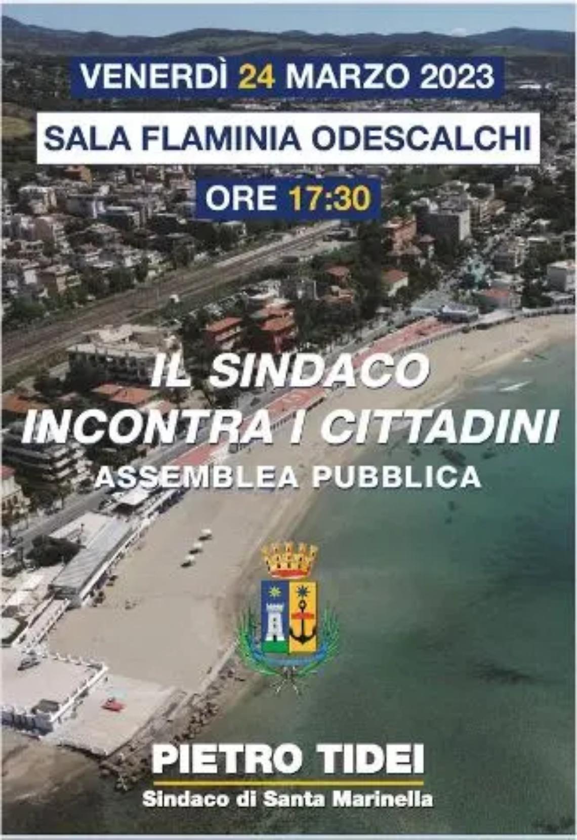 AMMINISTRATIVE 2023 Oggi pomeriggio alle 17,30 presso la sala Flaminia Odescalchi Tidei illustra i progetti agli elettori