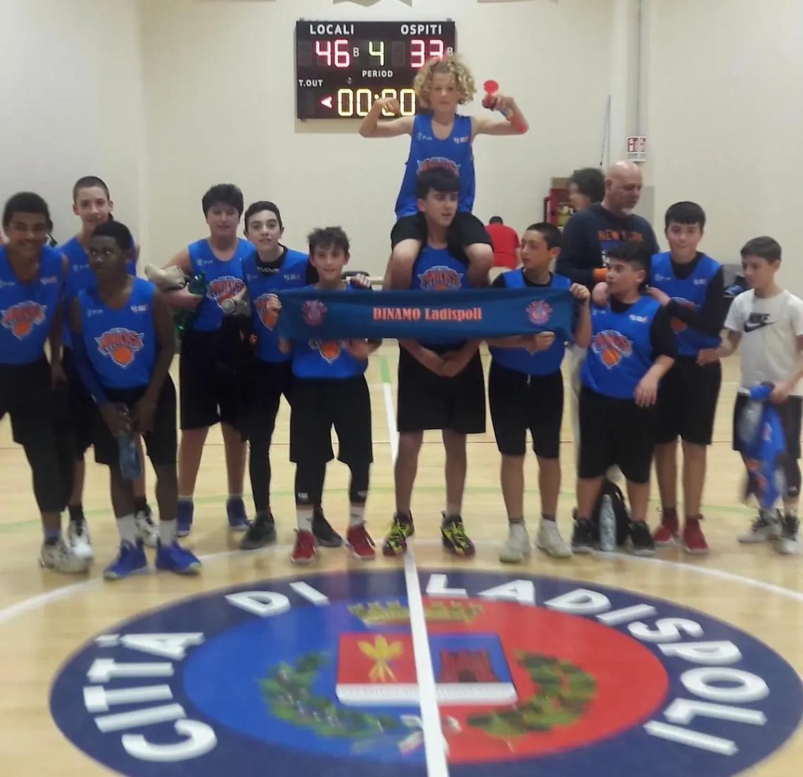 L&rsquo;Under 13 della Dinamo Ladispoli raggiunge le finali del torneo &ldquo;Anello Hr Nba&rdquo;
