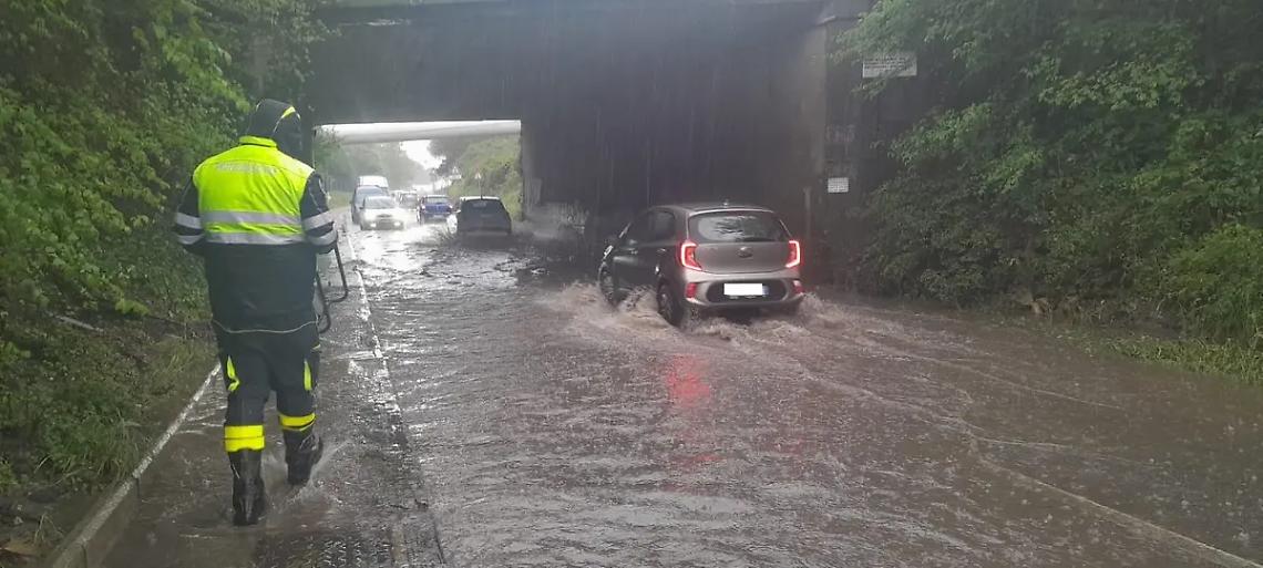 Pioggia intensa sul litorale: diversi gli interventi