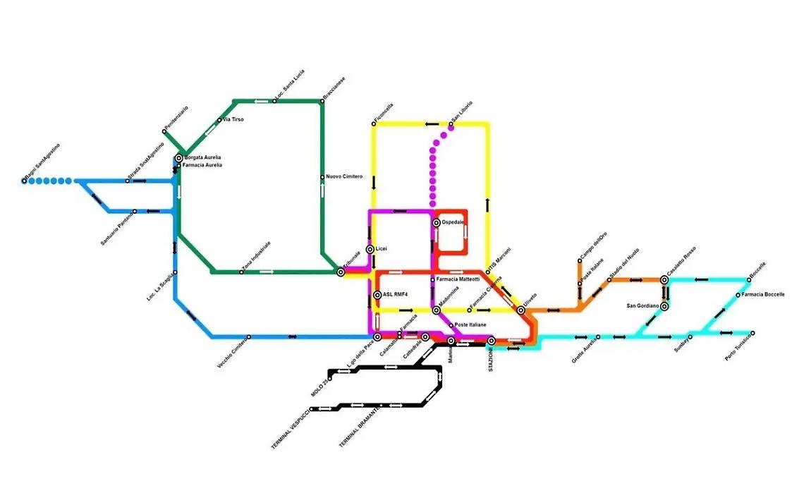 Tpl, sette linee per collegare la citt&agrave; con tempi di percorrenza minimi
