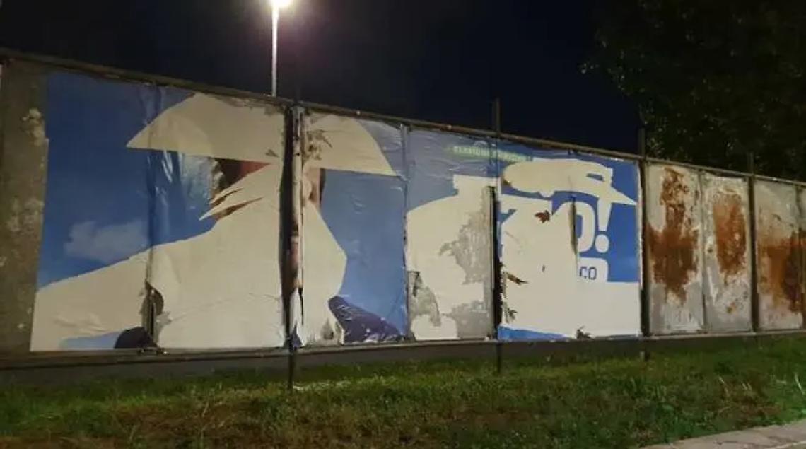 Strappati nella notte i manifesti elettorali del candidato sindaco Ezio Di Genesio Pagliuca